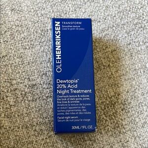 Brand new, unopened Ole Henriksen Dewtopia 20% Acid Night Treatment